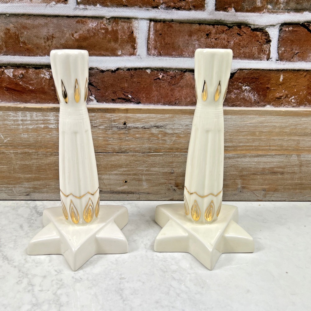 Rare Vintage AMORC Rosicrucian Egyptian Candle Holders Mystical Esoteric Decor